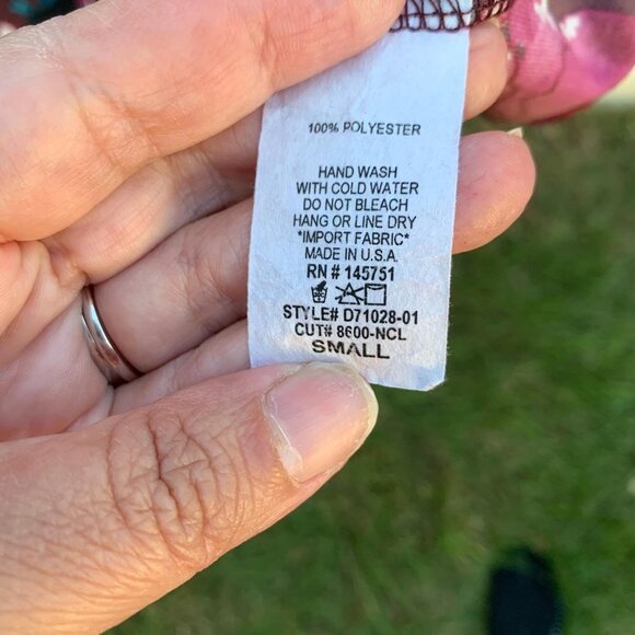 Peach Love Floral Dress size Small - Picture 10 of 14